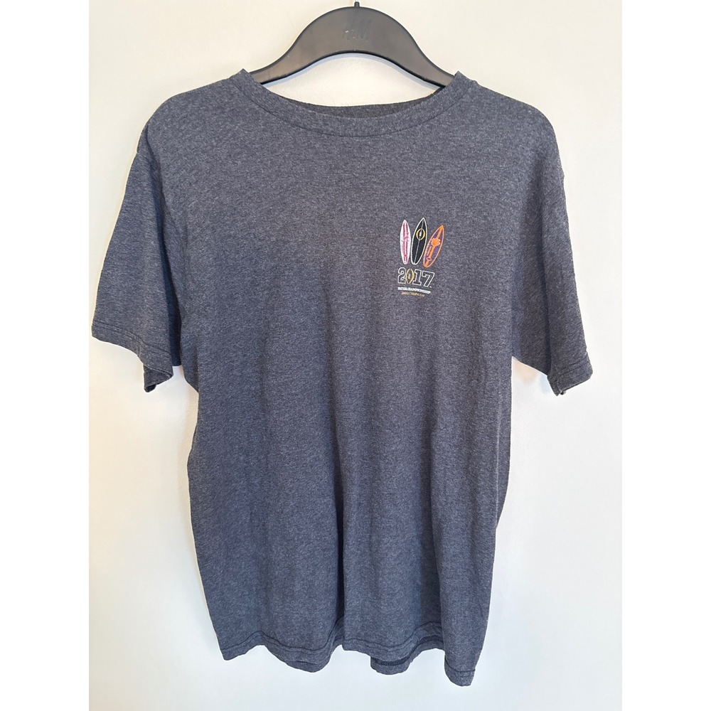 The Victory 2017 College Football Playoff Alabama vs Clemson T-Shirt Large Gray